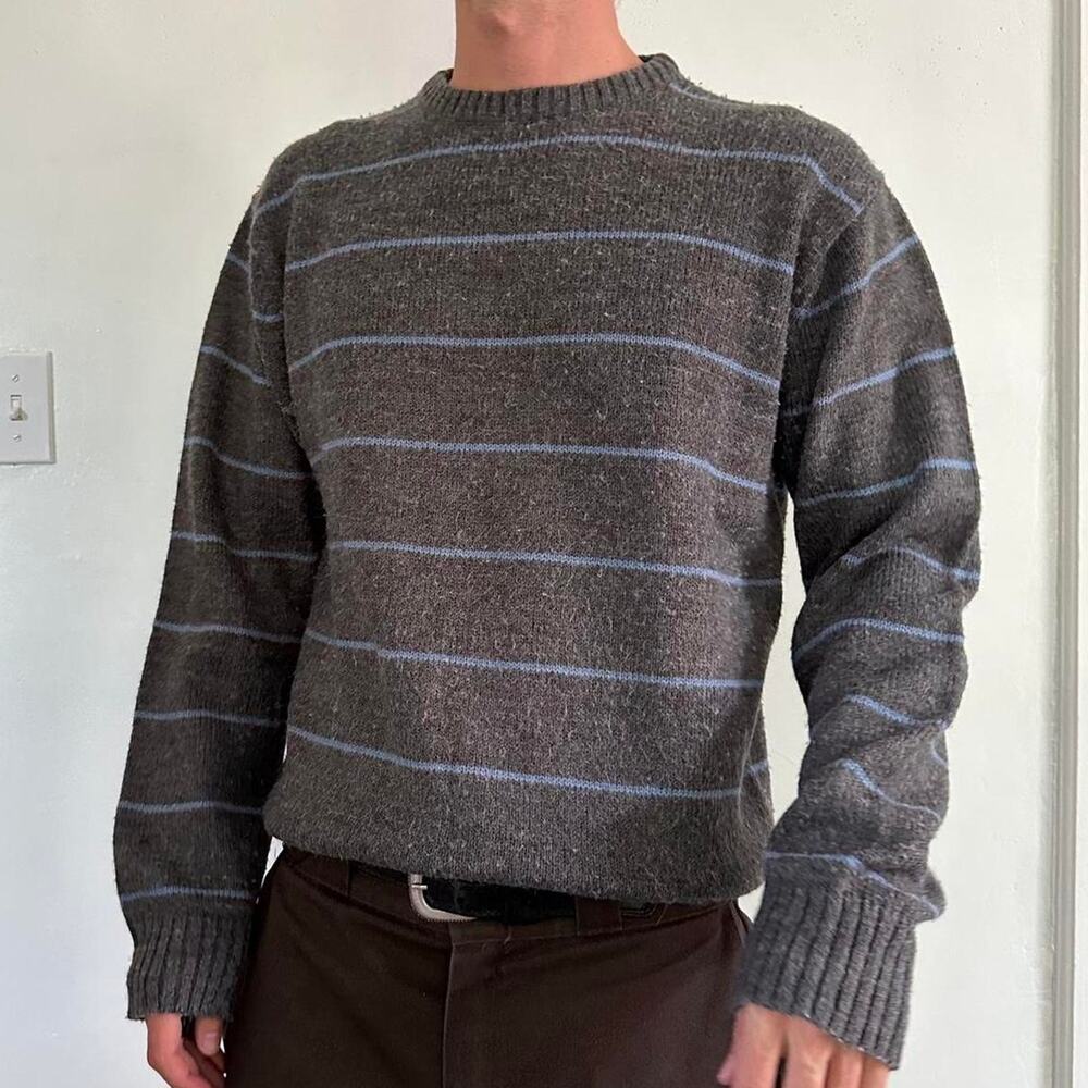 Beatiful Vintage 70s Le Tigre Striped Preppy Knit Sweater Pullover